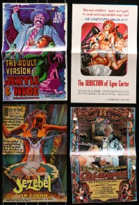 5a168 LOT OF 12 SEXPLOITATION PRESSBOOKS 1960s-1970s sexy advertising with some nudity!