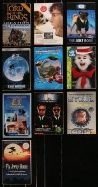 5a310 LOT OF 10 PAPERBACK MOVIE BOOKS 1990s-2000s Lord of the Rings, E.T., Men in Black & more!