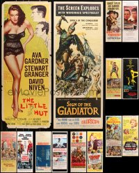 5a490 LOT OF 18 MOSTLY UNFOLDED INSERTS 1950s-1960s great images from a variety of movies!