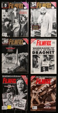 5a255 LOT OF 6 FILMFAX MAGAZINES 1980s-1990s The Magazine of Unusual Film & Television!