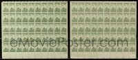 5a229 LOT OF 2 IWO JIMA STAMP SHEETS 1945 with 100 unused stamps!