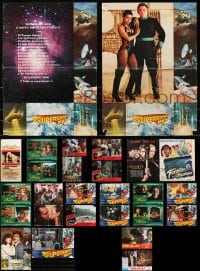 5a563 LOT OF 27 FORMERLY FOLDED FRENCH AND ITALIAN POSTERS 1970s-1990s from a variety of movies!