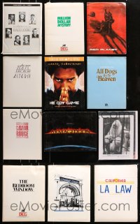5a211 LOT OF 12 PRESSKITS 1986 - 2000 containing a total of 88 8x10 stills in all!