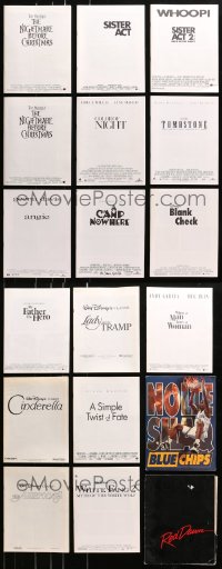 5a196 LOT OF 18 PRESSKITS WITH 1 STILL EACH 1990s containing a total of 18 8x10 stills in all!