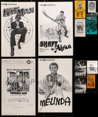5a171 LOT OF 12 CUT BLAXPLOITATION PRESSBOOKS 1970s advertising a variety of great movies!