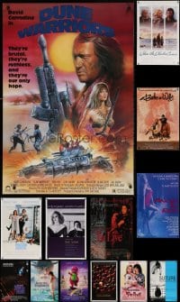 5a670 LOT OF 16 UNFOLDED SINGLE-SIDED MOSTLY 27X40 ONE-SHEETS 1980s-1990s cool movie images!
