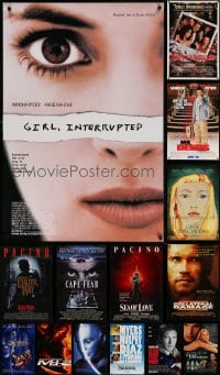 5a666 LOT OF 17 UNFOLDED DOUBLE-SIDED MOSTLY 27X40 ONE-SHEETS 1990s-2000s cool movie images!