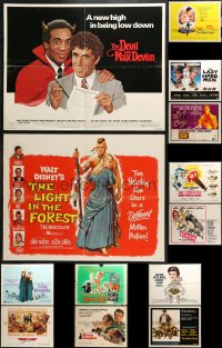 5a532 LOT OF 15 FORMERLY FOLDED HALF-SHEETS 1950s-1980s great images from a variety of movies!