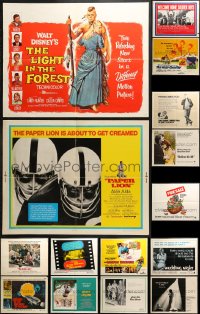 5a522 LOT OF 19 FORMERLY FOLDED HALF-SHEETS 1970s great images from a variety of movies!