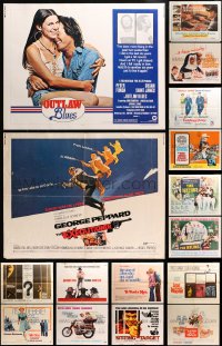 5a520 LOT OF 20 FORMERLY FOLDED 1960S-70S HALF-SHEETS 1960s-1970s great images from a variety of movies!