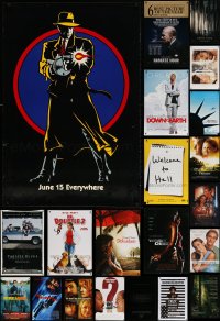 5a606 LOT OF 25 UNFOLDED DOUBLE-SIDED MOSTLY 27X40 ONE-SHEETS 1990s-2010s cool movie images!