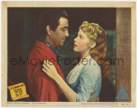 5b167 AMBUSH LC #3 1950 romantic close up of cowboy Robert Taylor & pretty Arlene Dahl!