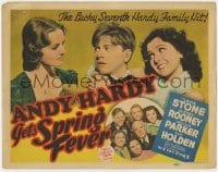 5b001 ANDY HARDY GETS SPRING FEVER TC 1939 Mickey Rooney, Lewis Stone, Ann Rutherford, lucky 7th!