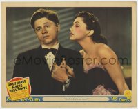 5b171 ANDY HARDY MEETS DEBUTANTE LC 1940 Mickey Rooney would kiss Diana Lewis if they met sooner!