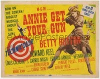 5b004 ANNIE GET YOUR GUN TC 1950 full-length art of Betty Hutton as the greatest sharpshooter!