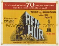 5b009 BEN-HUR TC R1969 Heston, William Wyler classic in 70mm wide screen & stereophonic sound!