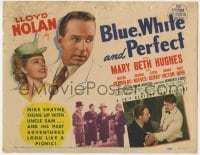 5b014 BLUE, WHITE & PERFECT TC 1941 Lloyd Nolan as Detective Michael Shayne, Mary Beth Hughes