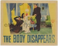 5b235 BODY DISAPPEARS LC 1941 old guy glares at sexy Marguerite Chapman & Jeffrey Lynn!