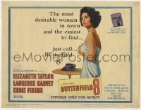 5b020 BUTTERFIELD 8 TC 1960 sexy call girl Elizabeth Taylor is the most desirable & easiest to find!