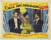 5b253 CALL ME MADAM LC #4 1953 Ethel Merman between Donald O'Connor & Billy De Wolfe!