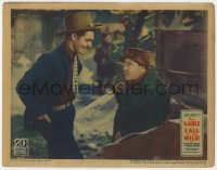 5b254 CALL OF THE WILD LC 1935 c/u of Clark Gable smiling at Jack Oakie, written by Jack London!