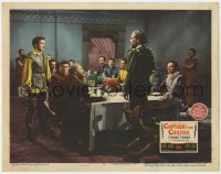 5b258 CAPTAIN FROM CASTILE LC #5 1947 Tyrone Power & Ceasr Romero in confrontation in dining room!