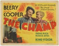 5b023 CHAMP TC R1930s boxer Wallace Beery, Jackie Cooper, King Vidor classic boxing epic!