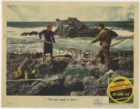 5b315 DESIRE ME LC #3 1947 Greer Garson & Richard Hart fall in love while fishing with nets!