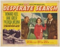 5b319 DESPERATE SEARCH LC #2 1952 close up of Jane Greer & Howard Keel standing under plane!