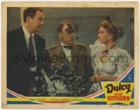 5b345 DULCY LC 1940 Ann Sothern, Ian Hunter, engine squirts oil on Roland Young's face!