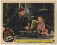 5b355 EDISON THE MAN LC 1940 Spencer Tracy as Thomas shows invention to his young child!