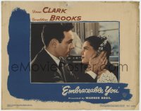 5b358 EMBRACEABLE YOU LC #3 1948 romantic close up of pretty Geraldine Brooks & Dane Clark!