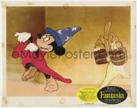 5b369 FANTASIA LC R1963 Disney, Sorcerer's Apprentice Mickey Mouse makes broom do his work!