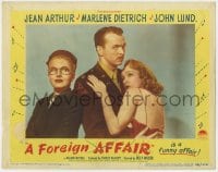 5b391 FOREIGN AFFAIR LC #3 1948 portrait of John Lund between Marlene Dietrich & Jean Arthur!
