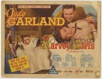 5b061 HARVEY GIRLS TC 1945 Judy Garland, Angela Lansbury, John Hodiak, MGM romance of daring days!