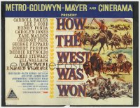 5b065 HOW THE WEST WAS WON Cinerama int'l TC 1964 John Ford epic with an all-star cast, Brown art!