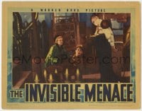 5b494 INVISIBLE MENACE LC 1938 Marie Wilson & Eddie Craven find man tied up & stabbed to death!