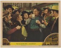5b499 JACKASS MAIL LC 1942 grumpy Wallace Beery is forced to drink milk at gunpoint!