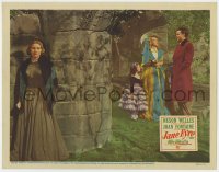 5b500 JANE EYRE LC 1944 Joan Fontaine eavesdrops on Orson Welles & Hillary Brooke, Charlotte Bronte