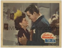 5b525 LADIES OF WASHINGTON LC 1944 romantic c/u of pretty Trudy Marshall & young Anthony Quinn!