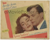 5b549 LOVE LETTERS LC #6 1945 best c/u of Joseph Cotten & Jennifer Jones, screenplay by Ayn Rand!