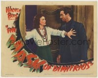5b574 MASK OF DIMITRIOS LC 1944 Faye Emerson stops Zachary Scott from coming inside her home!