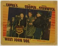 5b579 MEET JOHN DOE LC 1941 Edward Arnold & cop stop Gary Cooper from telling the truth, Capra