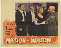 5b592 MISSION TO MOSCOW LC 1943 John Abbott & Ivan Lebedeff watch Kurt Katch greet Ann Harding!