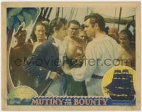 5b610 MUTINY ON THE BOUNTY LC 1935 Franchot Tone tells Clark Gable they'll hang him for mutining!