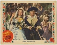 5b625 NEW MOON LC 1940 bride Jeanette MacDonald & Nelson Eddie ride away after their wedding!