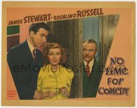5b635 NO TIME FOR COMEDY LC 1940 Charlie Ruggles looks at James Stewart & Tobin through doorway!