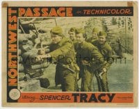 5b641 NORTHWEST PASSAGE LC 1940 Spencer Tracy, Robert Young & Walter Brennan ready to attack!
