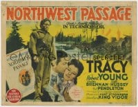5b082 NORTHWEST PASSAGE TC 1940 Spencer Tracy, Robert Young, Ruth Hussey, from Kenneth Roberts book!