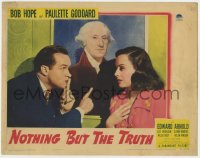 5b643 NOTHING BUT THE TRUTH LC 1941 Bob Hope & Paulette Goddard by George Washington painting!